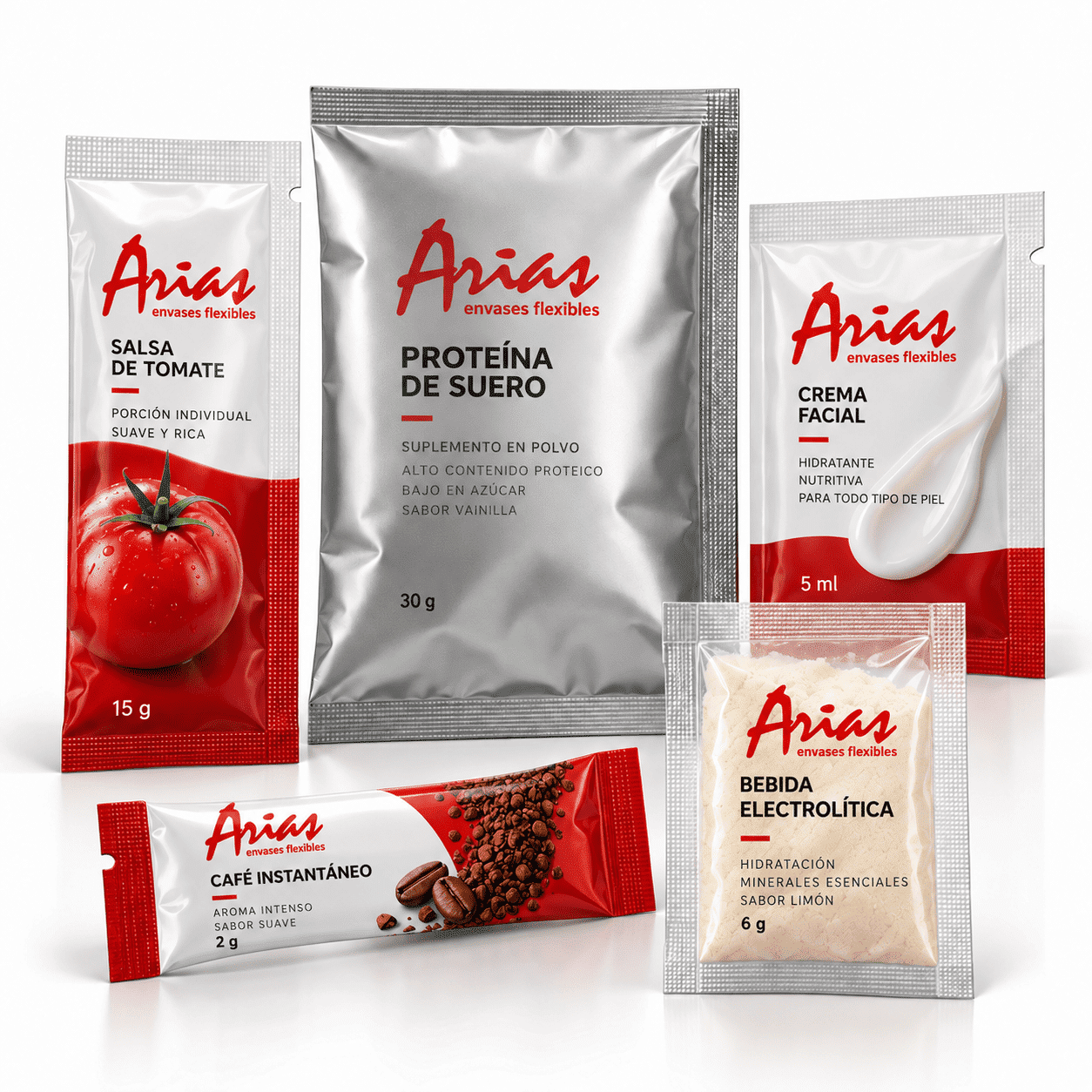 Bolsas Sachet personalizadas para alimentación, cosmética y productos en polvo