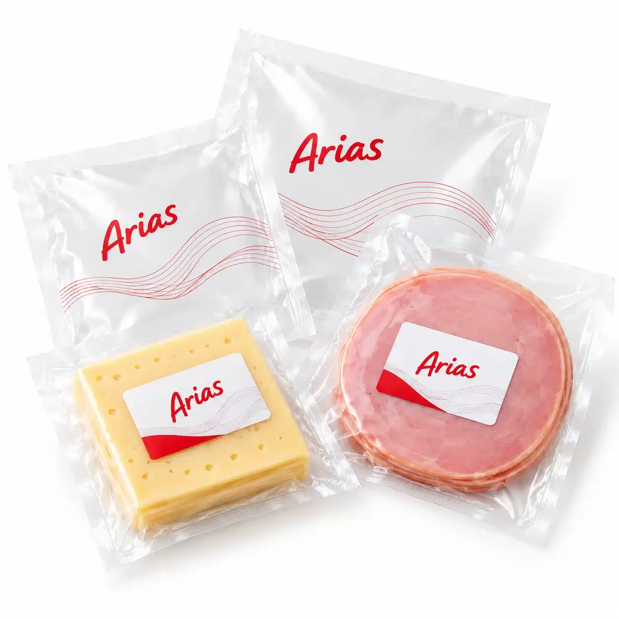 Queso y embutido en bolsas de vacío laminadas Ariplex-2