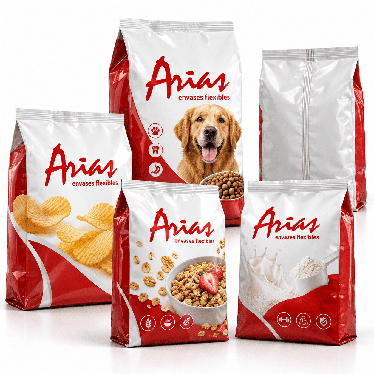 Envases Stabilo personalizados para pet food, cereales, snacks y proteína